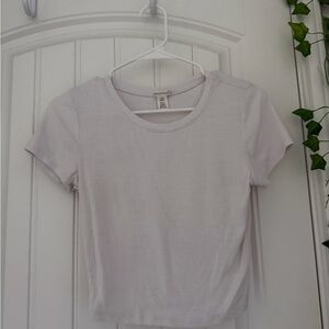 Bozzolo White Ribbed Top